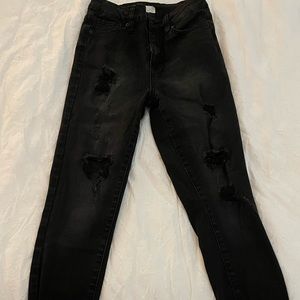 Black Ripped Skinny Jeans